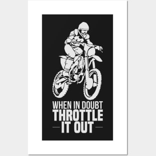 DIRT BIKING GIFT: Throttle It Out Posters and Art